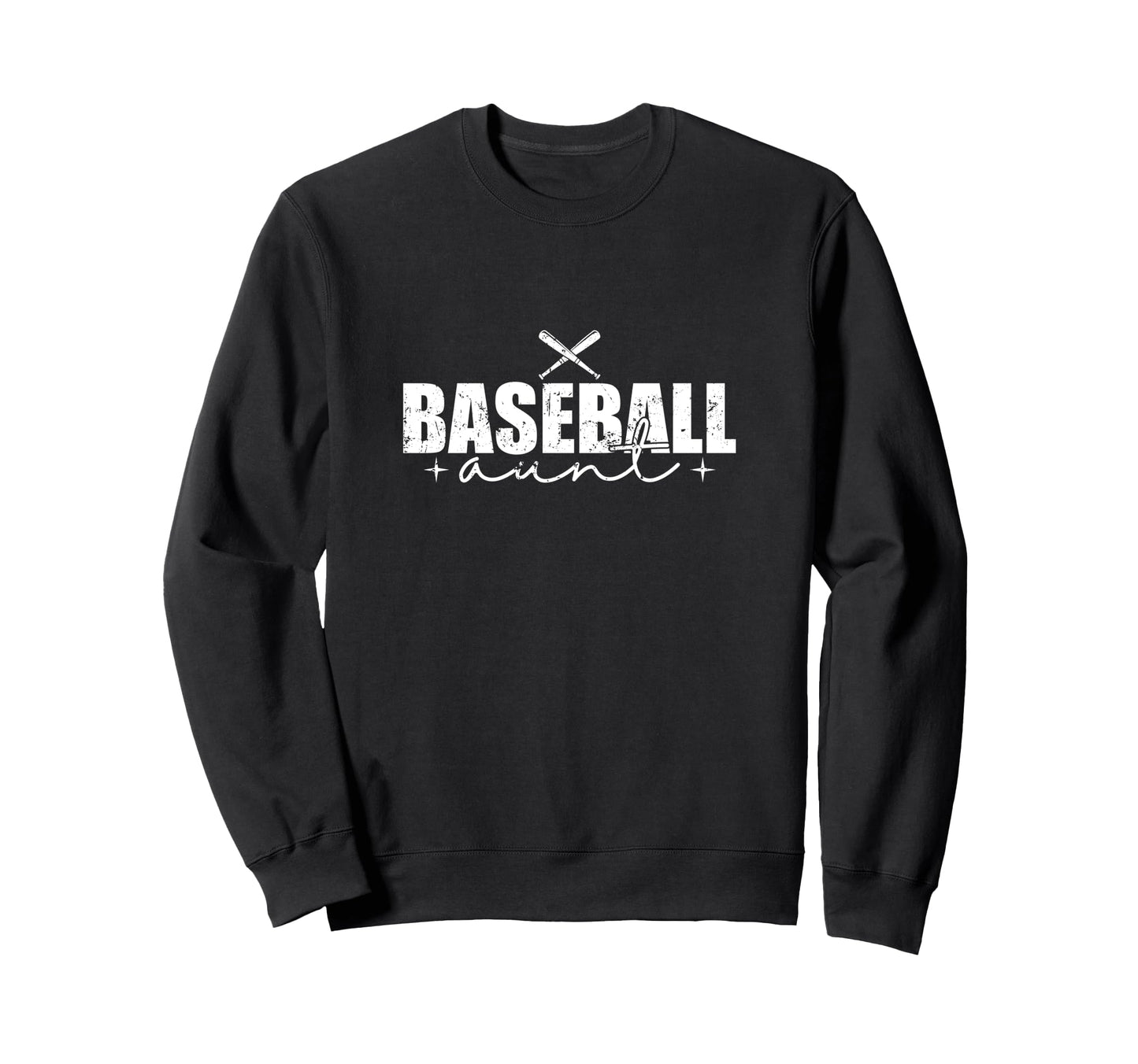 Baseball Auntdiamond Fanhome Run Sweatshirt - Minimalist Print for Adults - T-Shirt, Sweatshirt, Hoodie