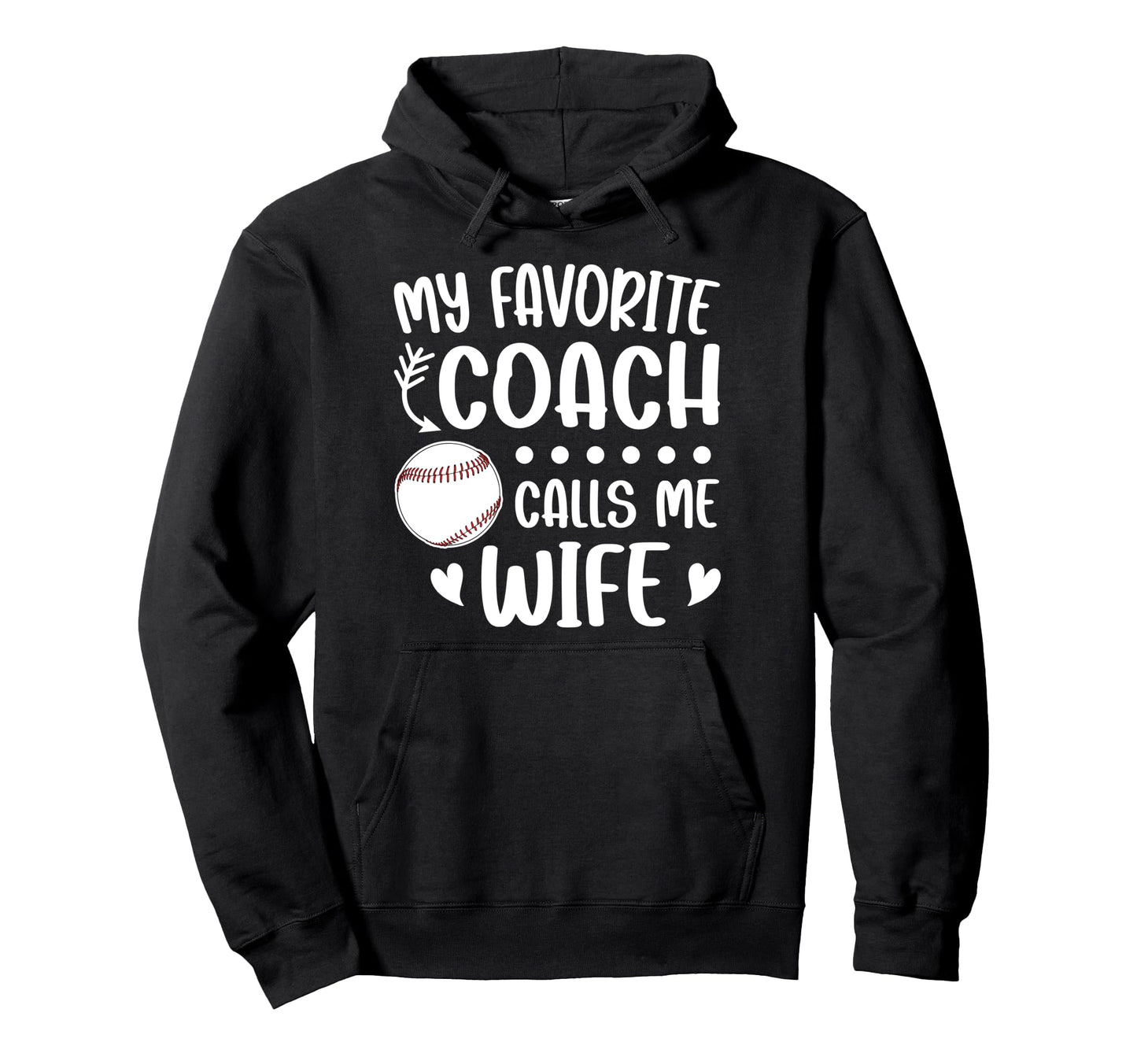 Proud Baseball Coachs Wife Baseball Hoodie - Minimalist Print Men Women - T-Shirt, Sweatshirt, Hoodie