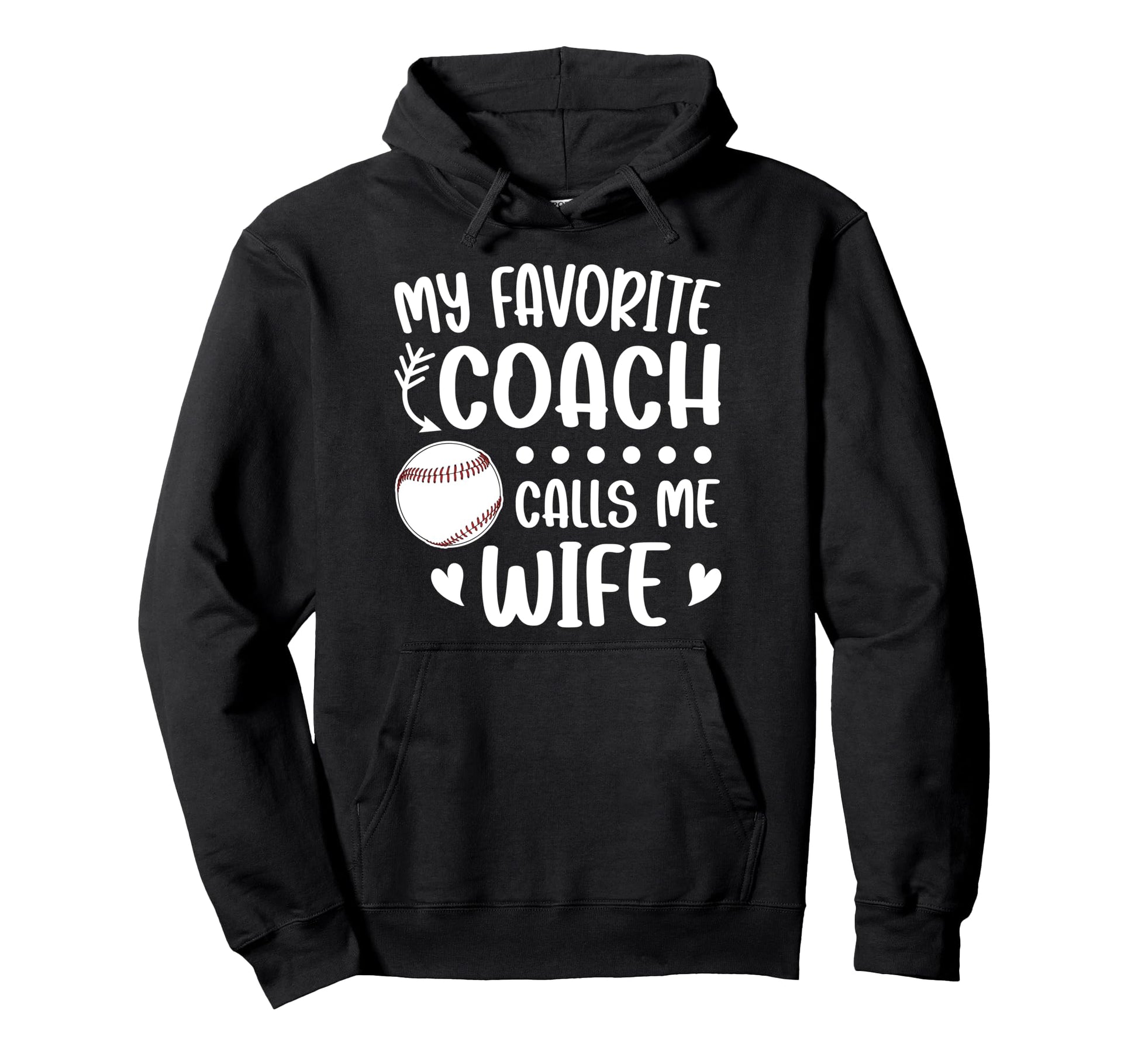 Proud Baseball Coachs Wife Baseball Hoodie - Minimalist Print Men Women - T-Shirt, Sweatshirt, Hoodie