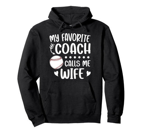 Proud Baseball Coachs Wife Baseball Hoodie - Minimalist Print Men Women - T-Shirt, Sweatshirt, Hoodie