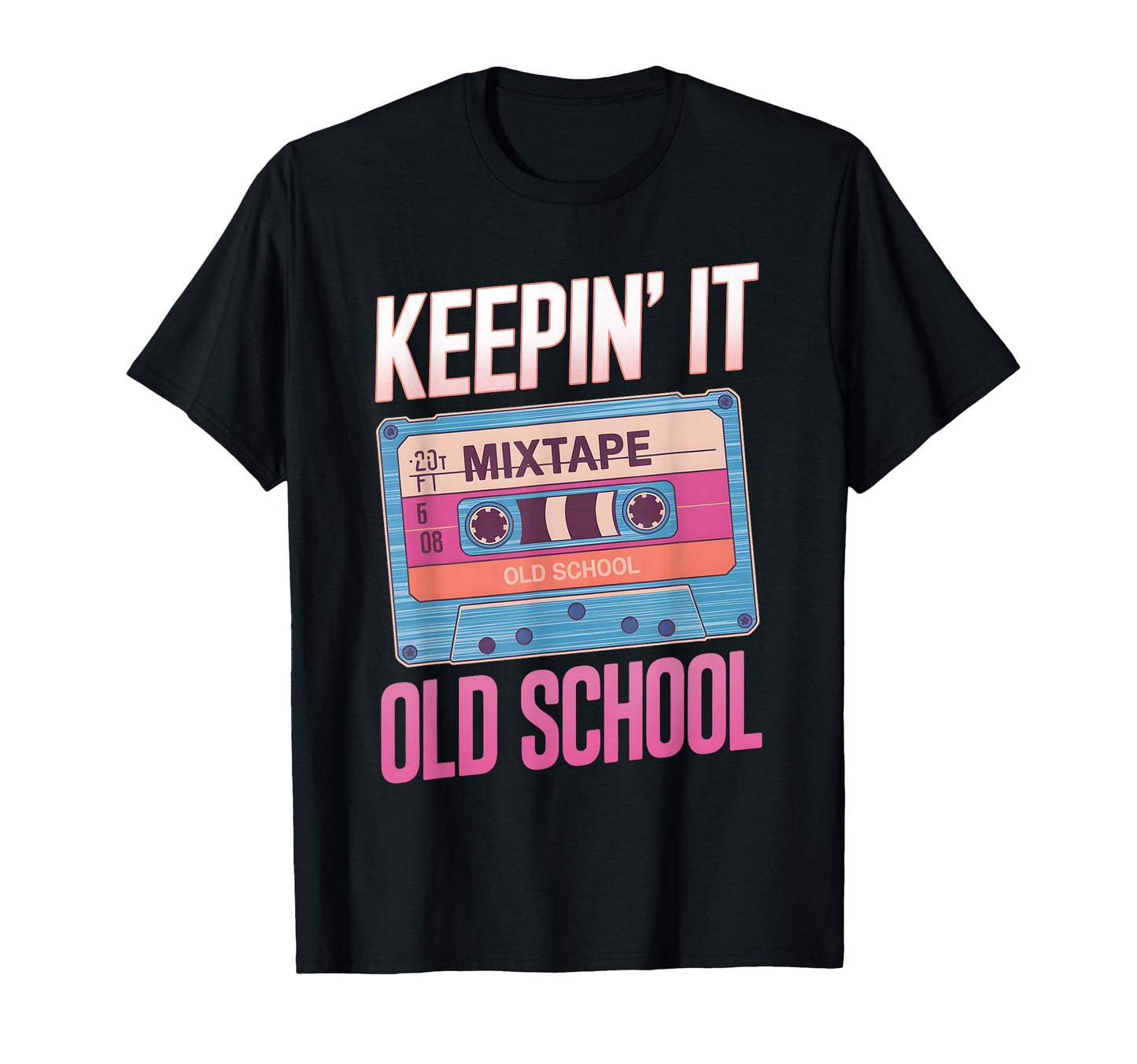 Old School Hip Hop 80S 90S Cassette Tape T-Shirt - Minimalist Print Unisex - T-Shirt, Sweatshirt, Hoodie