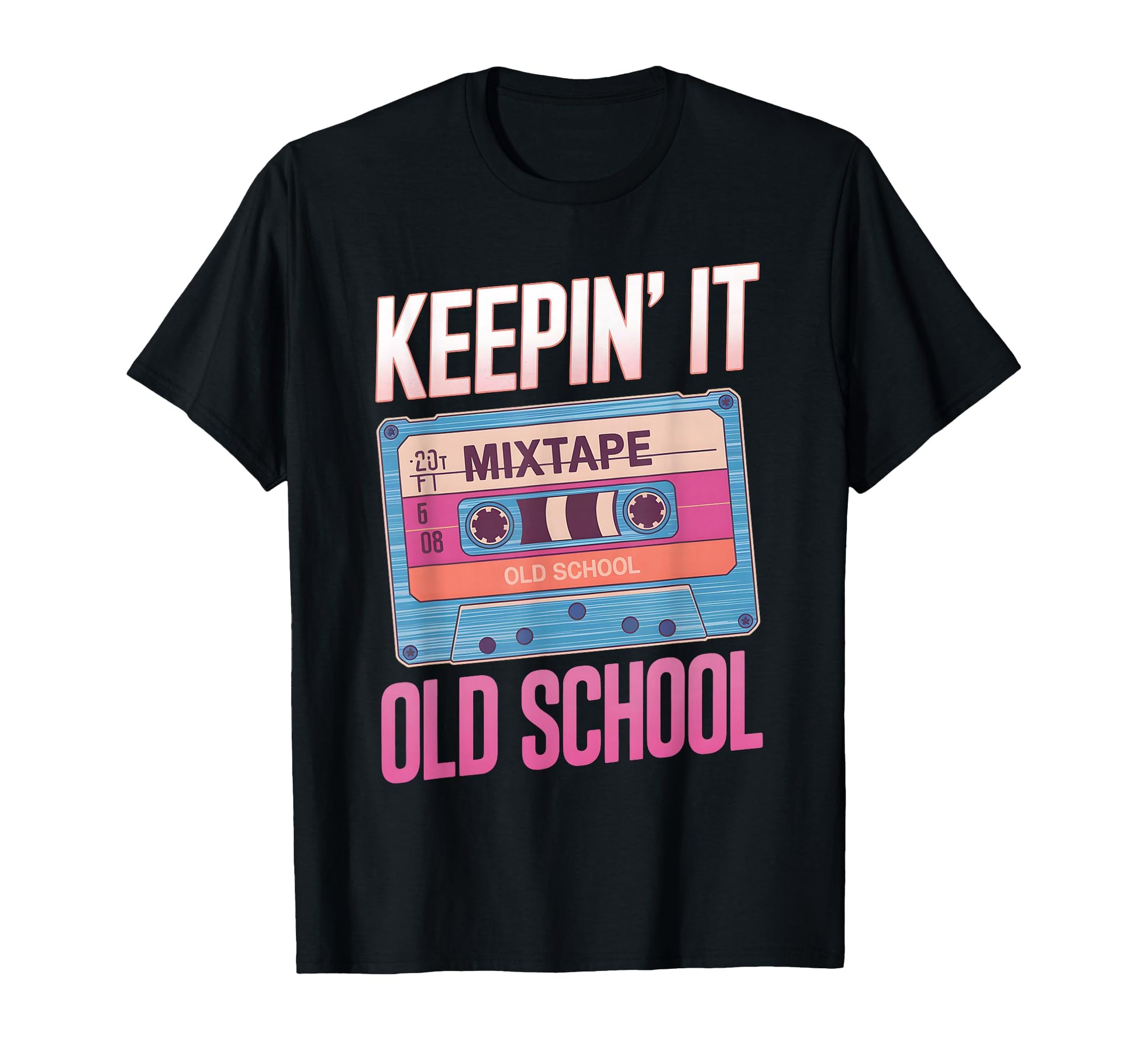 Old School Hip Hop 80S 90S Cassette Tape T-Shirt - Minimalist Print Unisex - T-Shirt, Sweatshirt, Hoodie