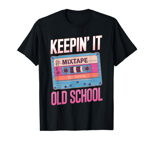 Old School Hip Hop 80S 90S Cassette Tape T-Shirt - Minimalist Print Unisex - T-Shirt, Sweatshirt, Hoodie
