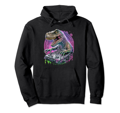 Vaporwave Aesthetic T Rex Dinosaur Hoodie - Graphic Print Unisex - T-Shirt, Sweatshirt, Hoodie