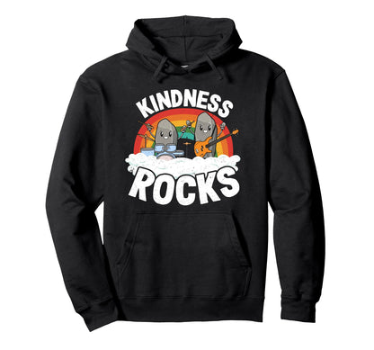 Anti Bullying Rainbow Hippie Music Hoodie - Fun Novelty Design for Adults - T-Shirt, Sweatshirt, Hoodie