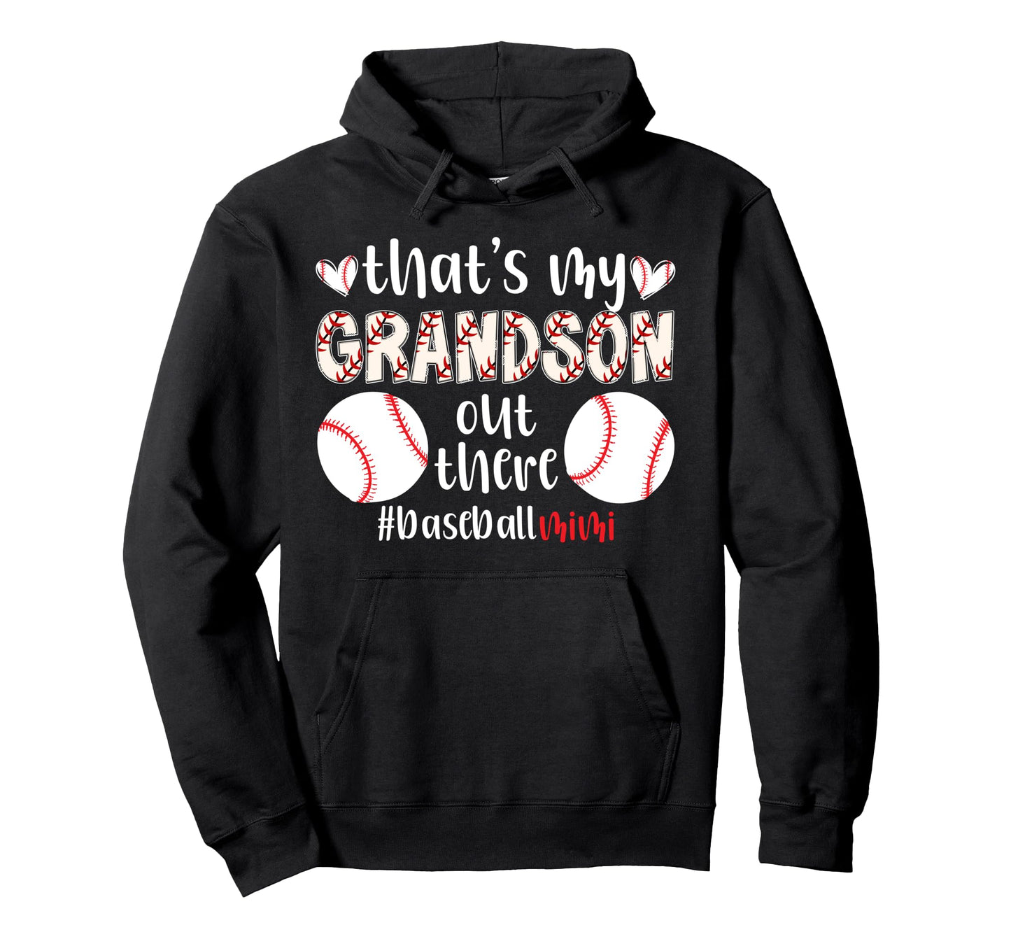 Proud Baseball Mimi Grandma Mimi Hoodie - Casual Everyday Wear Men Women - T-Shirt, Sweatshirt, Hoodie