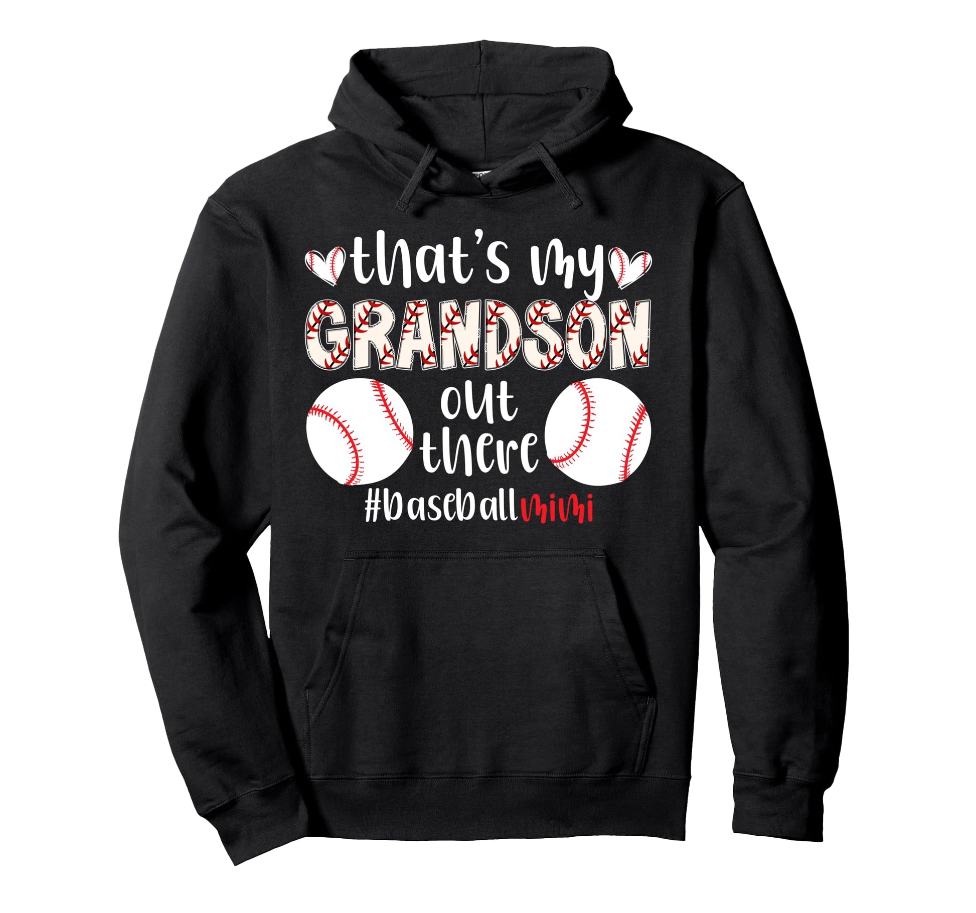 Proud Baseball Mimi Grandma Mimi Hoodie - Casual Everyday Wear Men Women - T-Shirt, Sweatshirt, Hoodie