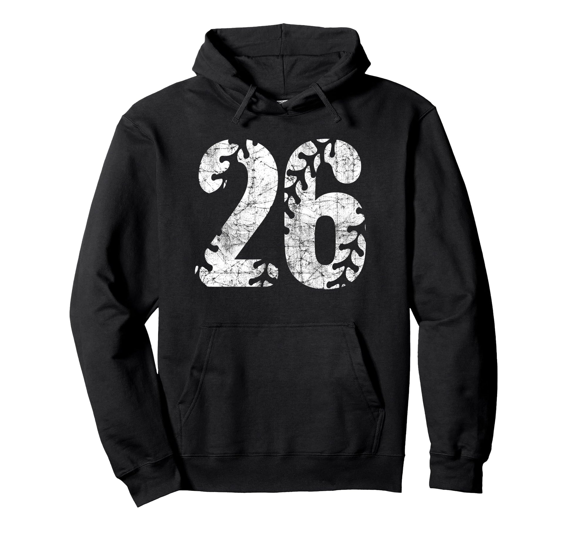 Baseball Softball Mom 26 Number Hoodie - Casual Everyday Wear for Adults - T-Shirt, Sweatshirt, Hoodie