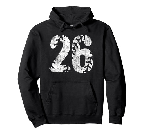 Baseball Softball Mom 26 Number Hoodie - Casual Everyday Wear for Adults - T-Shirt, Sweatshirt, Hoodie