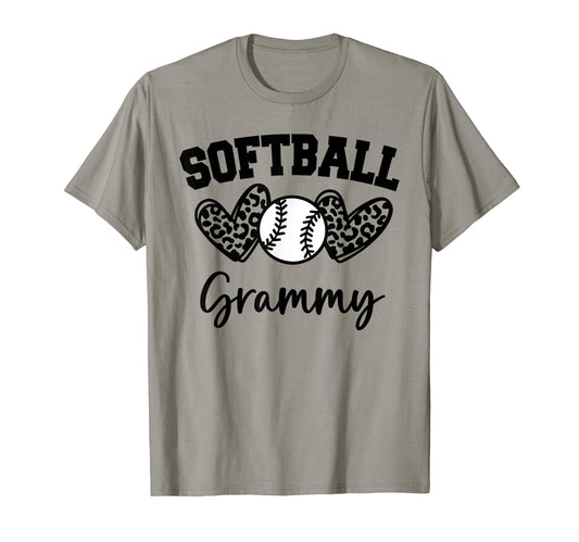 Personalized Baseball Heart Grammy T-Shirt - Fun Novelty Design Men Women - T-Shirt, Sweatshirt, Hoodie