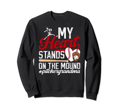 Mound Baseball Pitcher Grandma Sweatshirt - Casual Everyday Wear Unisex - T-Shirt, Sweatshirt, Hoodie