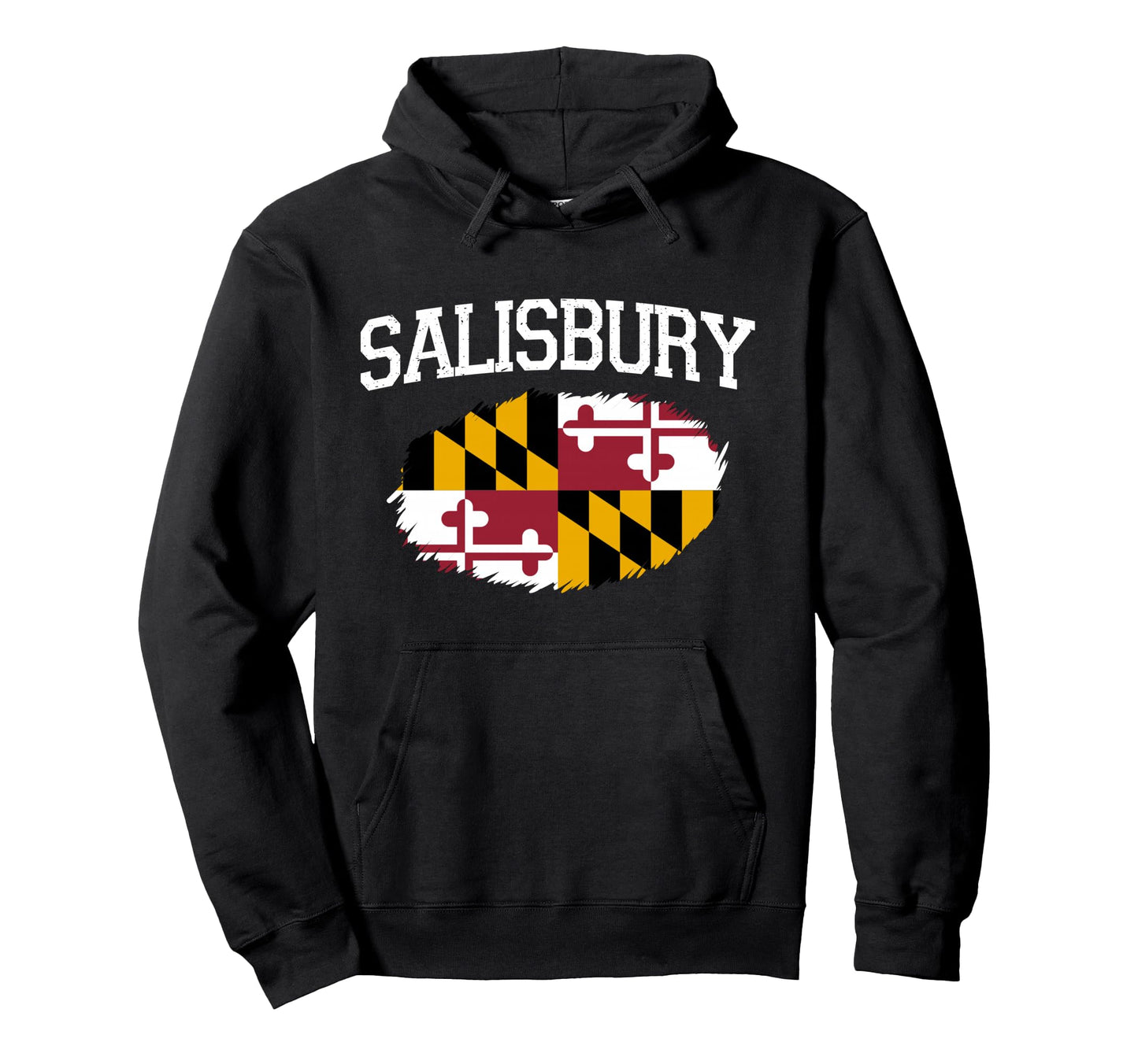 Salisbury Md Maryland Flag Usa Sports Hoodie - Graphic Print Men Women - T-Shirt, Sweatshirt, Hoodie