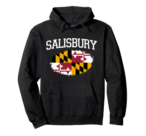 Salisbury Md Maryland Flag Usa Sports Hoodie - Graphic Print Men Women - T-Shirt, Sweatshirt, Hoodie