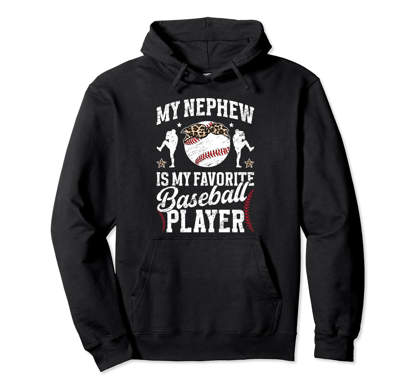 My Favorite Baseball Player Aunt Hoodie - Custom Art Print for Adults - T-Shirt, Sweatshirt, Hoodie