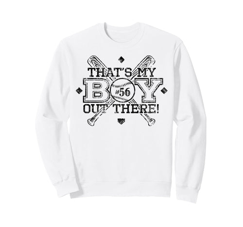 Baseball Mom Dad Thats My Proud Sweatshirt - Fun Novelty Design for Adults - T-Shirt, Sweatshirt, Hoodie