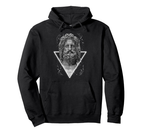 Zeus Sculpture Aesthetic Edgy Hoodie - Casual Everyday Wear Unisex - T-Shirt, Sweatshirt, Hoodie