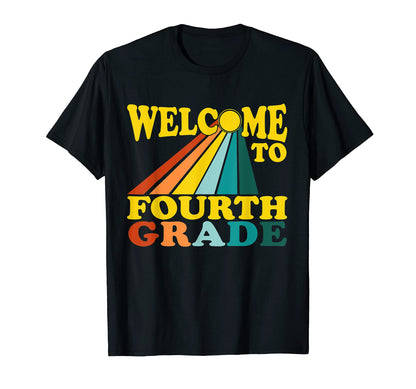 Fourth Grade Teacher Welcome Back 4Th T-Shirt - Novelty Apparel for Adults - T-Shirt, Sweatshirt, Hoodie