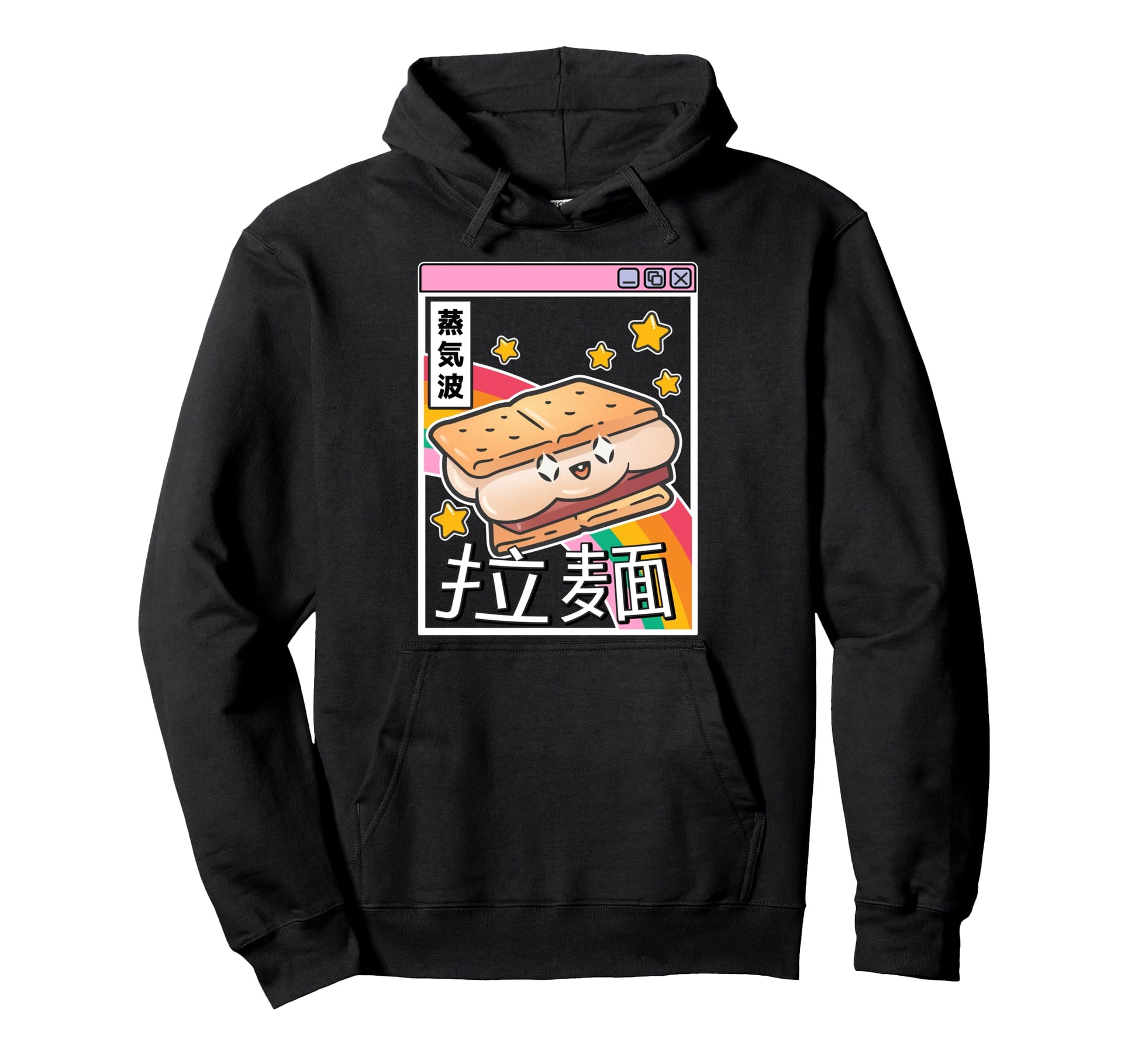Happy Smore Digital Japan 80S Otaku Anime Hoodie - Custom Art Print Unisex - T-Shirt, Sweatshirt, Hoodie