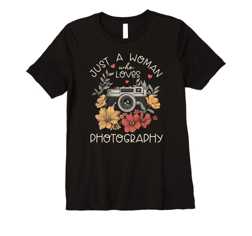 Womens Photographer Camera Flowers T-Shirt - Aesthetic Graphic Men Women - T-Shirt, Sweatshirt, Hoodie