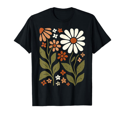 Wildflowers Flowers Pattern Summer T-Shirt - Fun Novelty Design Unisex - T-Shirt, Sweatshirt, Hoodie