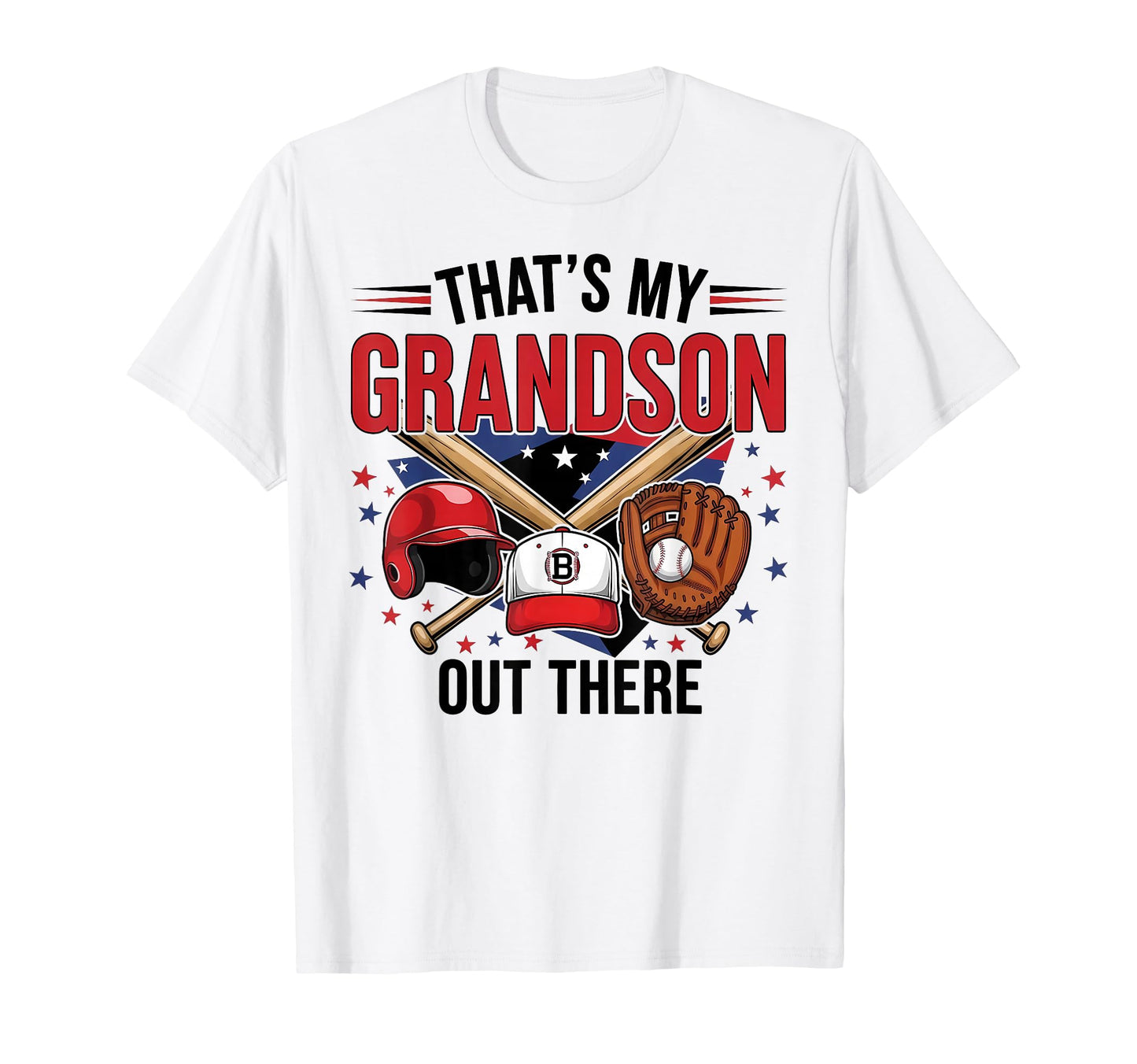 Proud Baseball Grandma Supporting T-Shirt - Casual Everyday Wear Unisex - T-Shirt, Sweatshirt, Hoodie