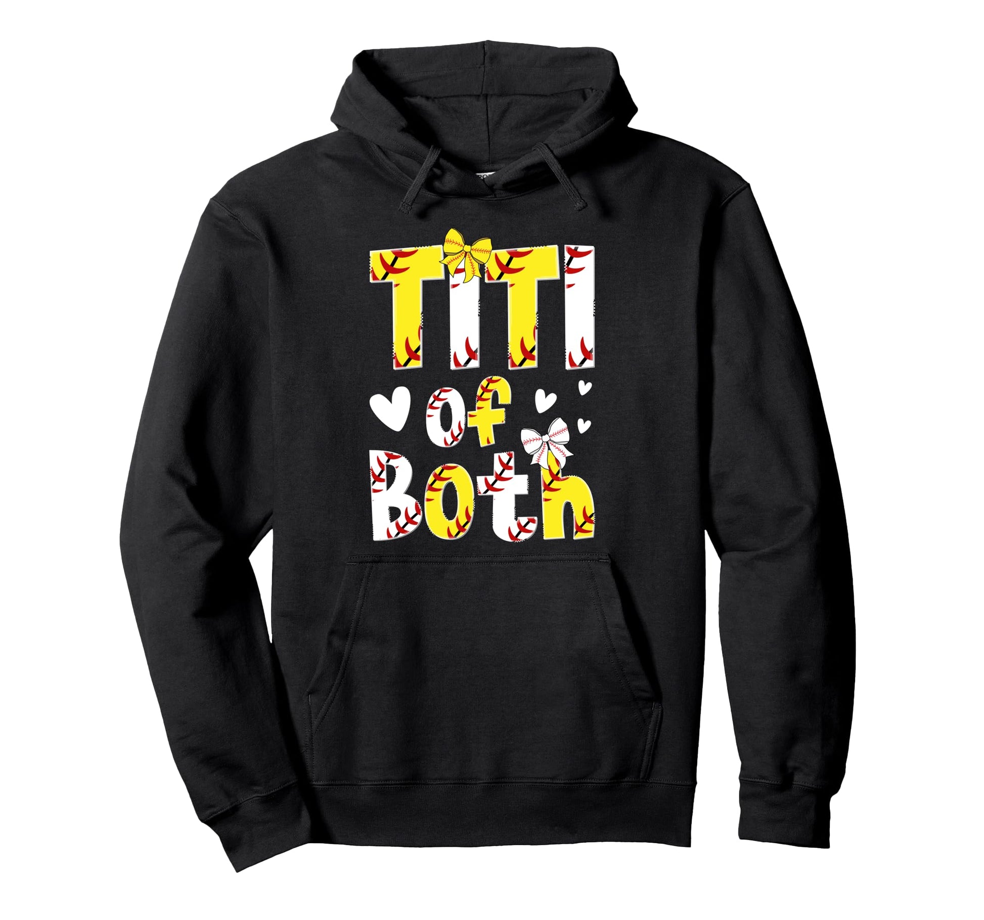Titi Both Proud Softball Baseball Hoodie - Casual Everyday Wear Men Women - T-Shirt, Sweatshirt, Hoodie