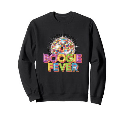 Disco Ball Boogie Fever Discoball Sweatshirt - Unique Graphic Men Women - T-Shirt, Sweatshirt, Hoodie
