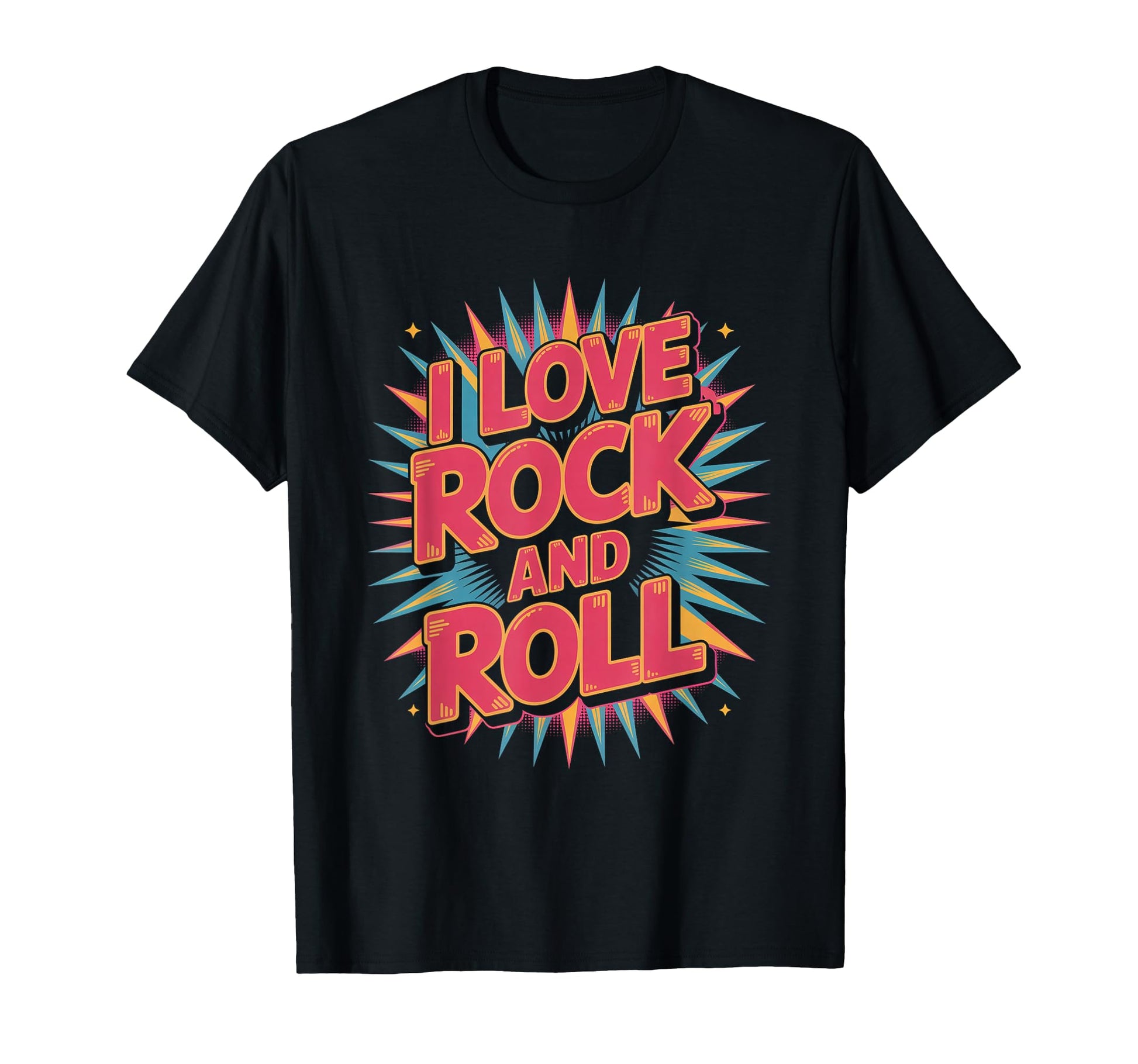I Love Rock And Roll Music T-Shirt - Minimalist Print Unisex - T-Shirt, Sweatshirt, Hoodie