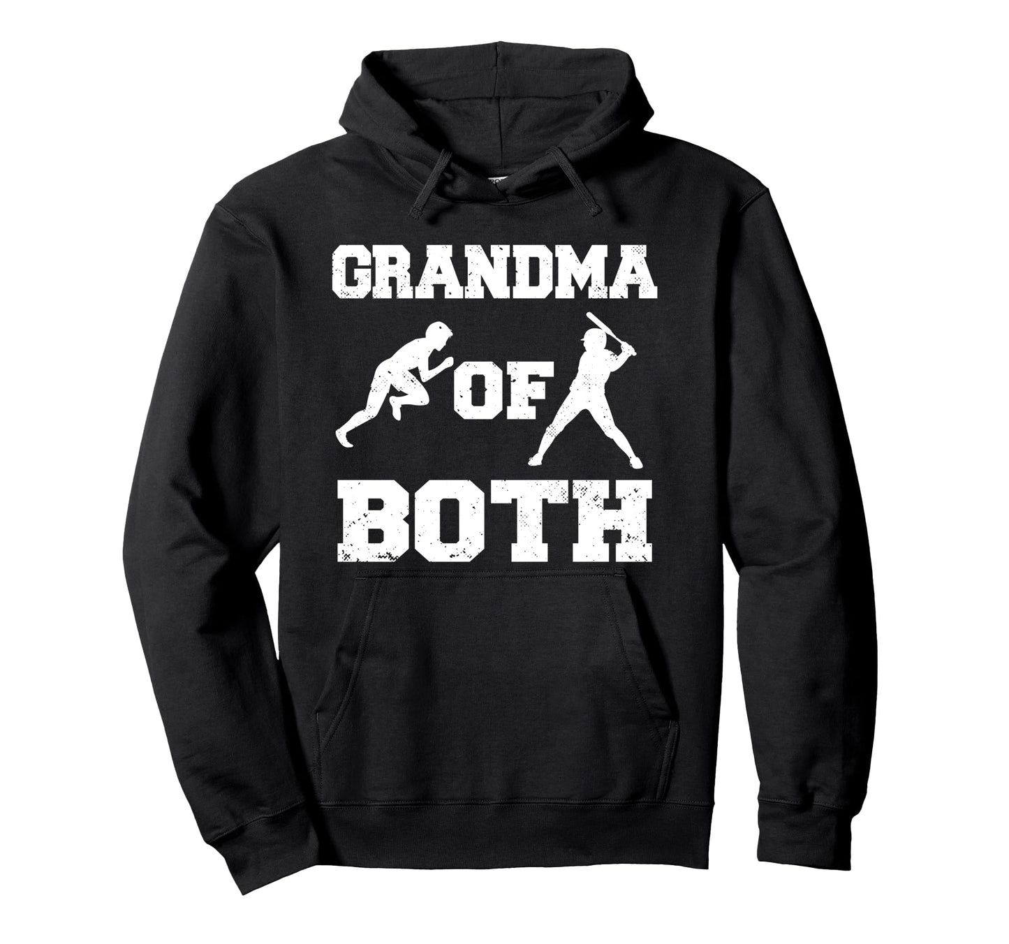 Grandma Both Funny Baseball And Track Hoodie - Graphic Print for Adults - T-Shirt, Sweatshirt, Hoodie