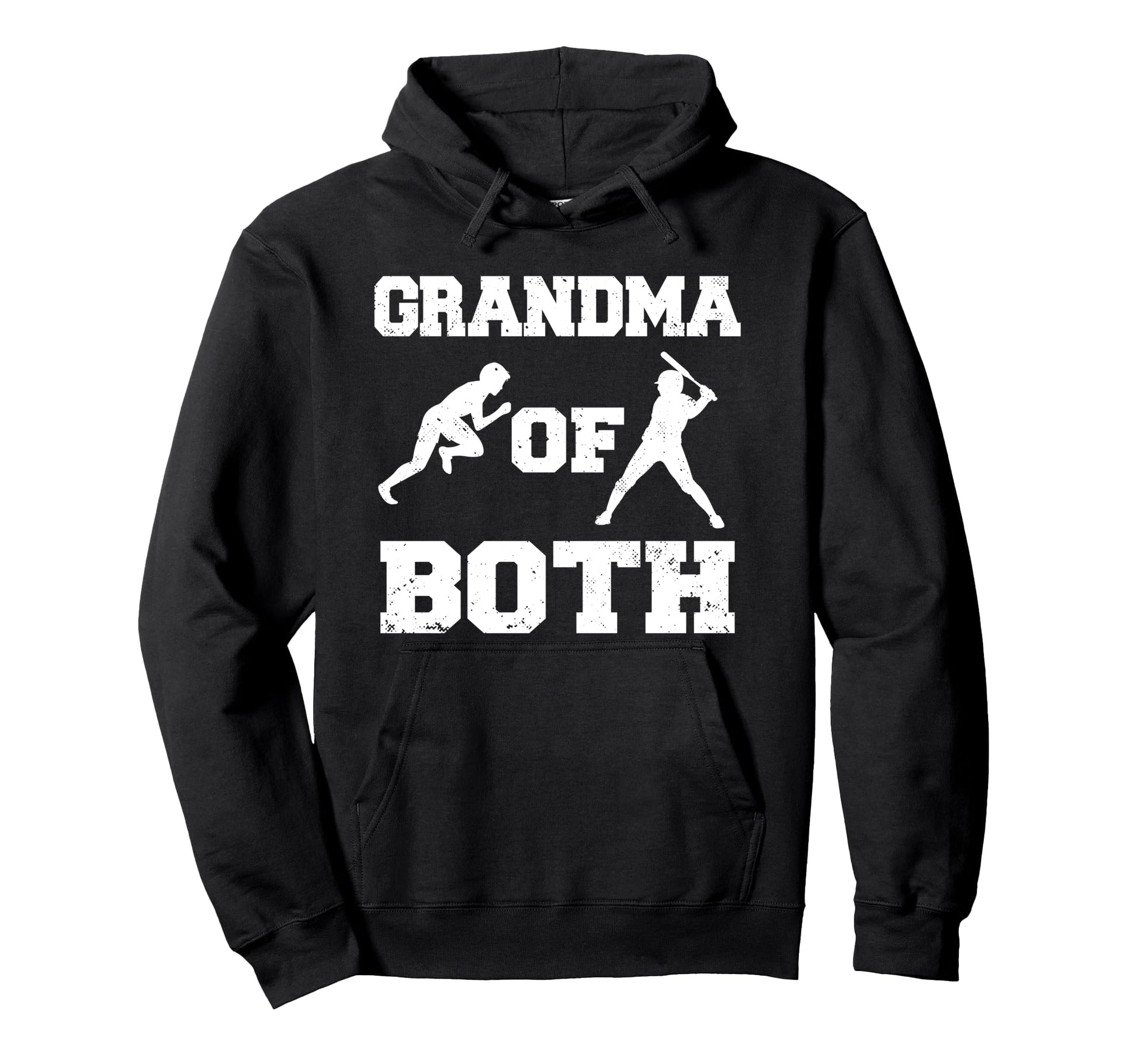 Grandma Both Funny Baseball And Track Hoodie - Graphic Print for Adults - T-Shirt, Sweatshirt, Hoodie