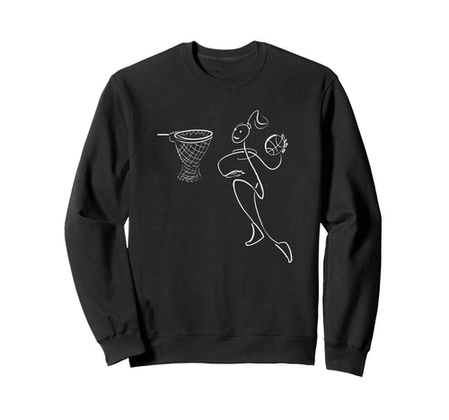 Basketball Player Basketball Sweatshirt - Fun Novelty Design for Adults - T-Shirt, Sweatshirt, Hoodie