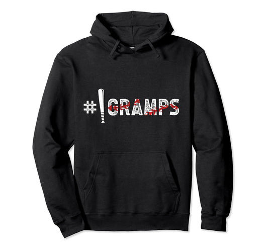 1 Gramps Baseball Gramps Baseball Hoodie - Trendy Graphic for Adults - T-Shirt, Sweatshirt, Hoodie