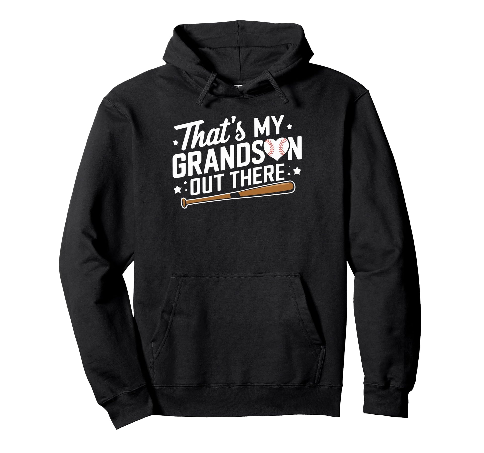 Thats My Grandson Out There Baseball Hoodie - Trendy Graphic Unisex - T-Shirt, Sweatshirt, Hoodie