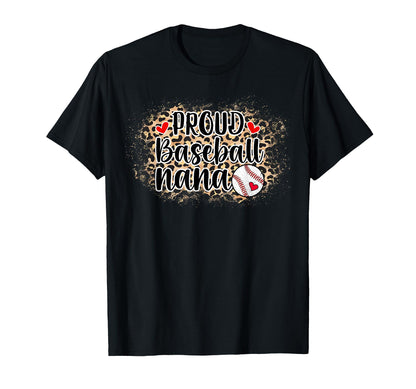 Proud Baseball Nana Grandma Nana T-Shirt - Novelty Apparel for Adults - T-Shirt, Sweatshirt, Hoodie