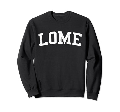 Lome Togo Distressed White Varsity Sweatshirt - Fun Novelty Design Unisex - T-Shirt, Sweatshirt, Hoodie