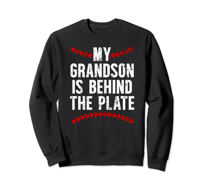 Baseball Catcher Grandma Proud Sweatshirt - Custom Art Print Unisex - T-Shirt, Sweatshirt, Hoodie