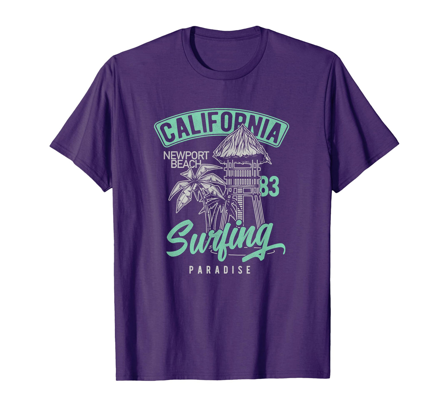 Newport Beach 70S 80S Surf T-Shirt - Aesthetic Graphic Men Women - T-Shirt, Sweatshirt, Hoodie