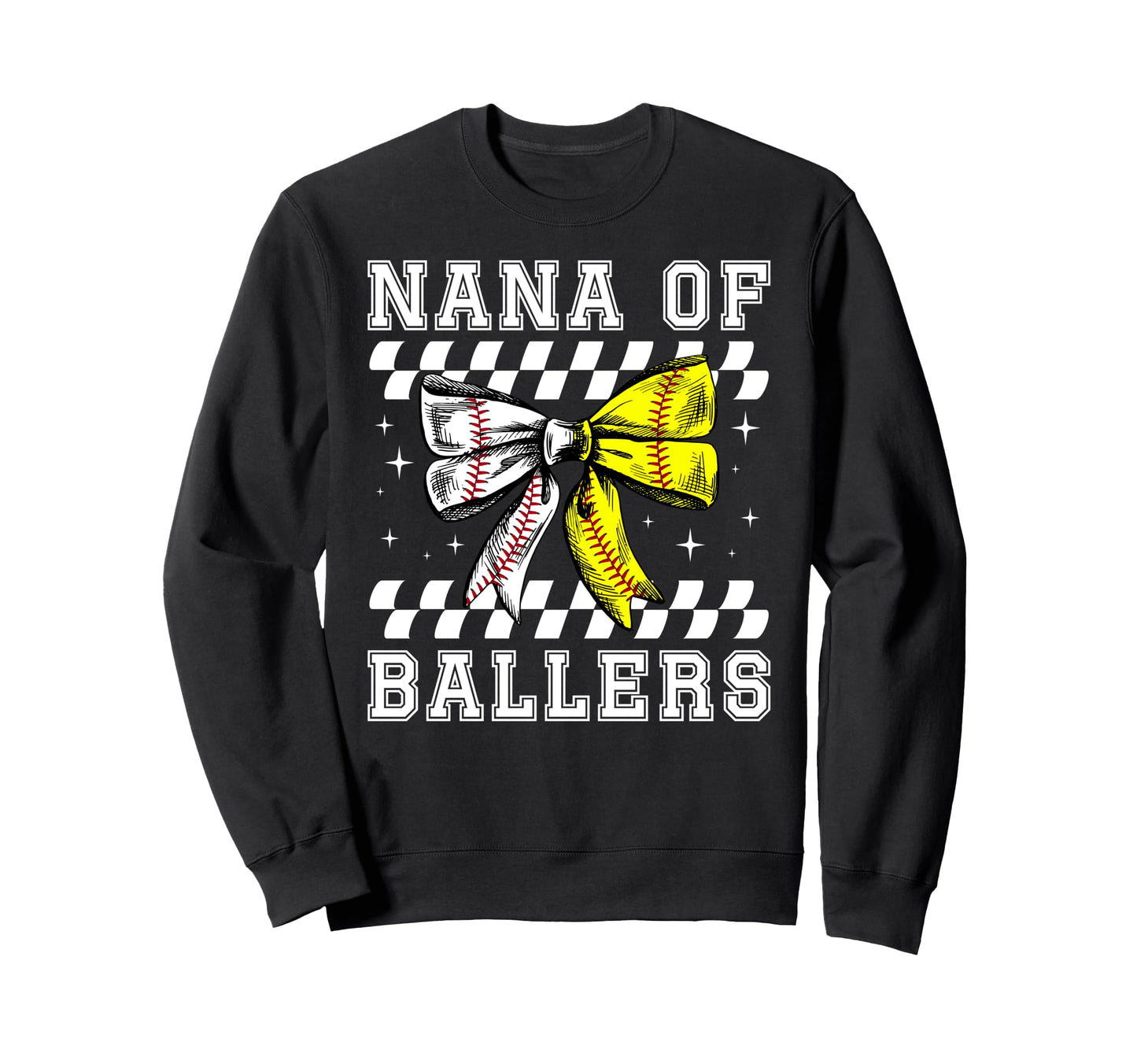 Nana Ballers Coquette Baseball Sweatshirt - Fun Novelty Design Men Women - T-Shirt, Sweatshirt, Hoodie