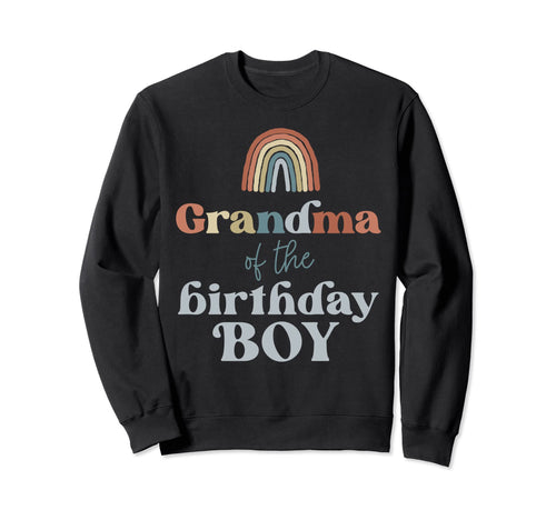 Grandma Birthday Boho Rainbow Party Sweatshirt - Graphic Print for Adults - T-Shirt, Sweatshirt, Hoodie