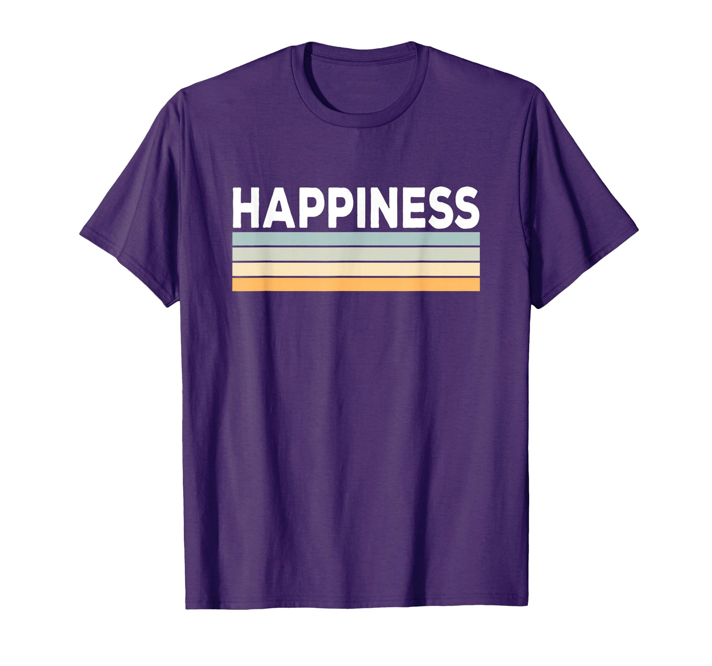 Happiness Sunset Horizontal Stripes T-Shirt - Novelty Apparel Men Women - T-Shirt, Sweatshirt, Hoodie