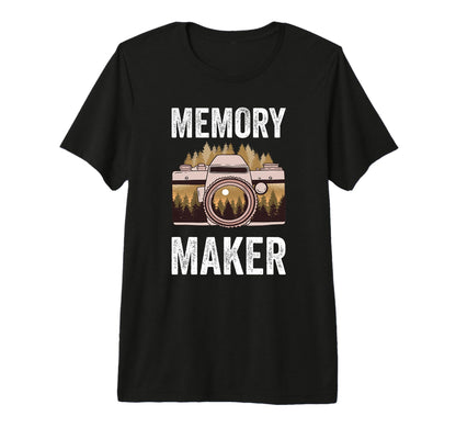 Memory Maker Photography Camera T-Shirt - Unique Graphic Men Women - T-Shirt, Sweatshirt, Hoodie