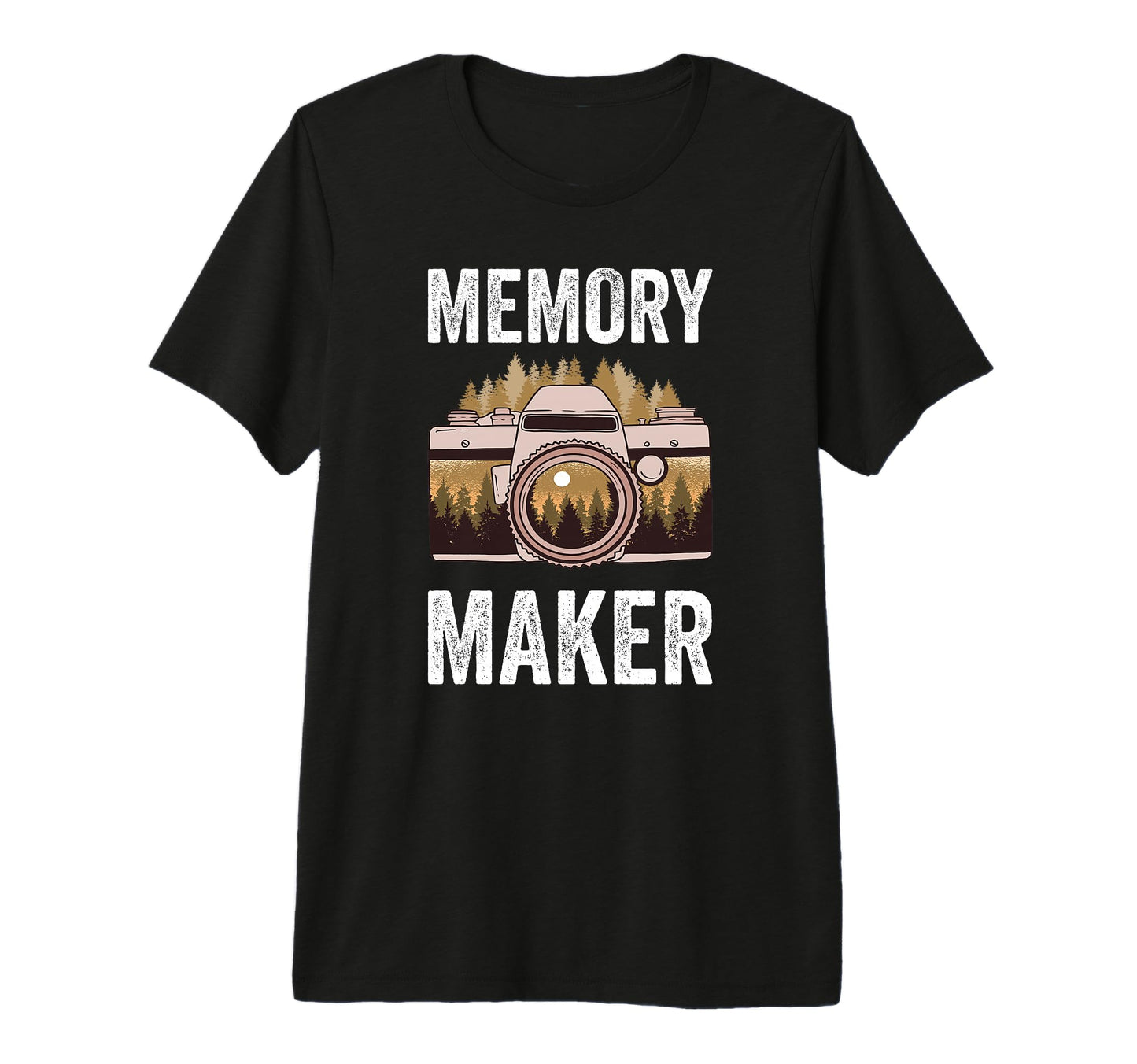 Memory Maker Photography Camera T-Shirt - Graphic Print for Adults - T-Shirt, Sweatshirt, Hoodie