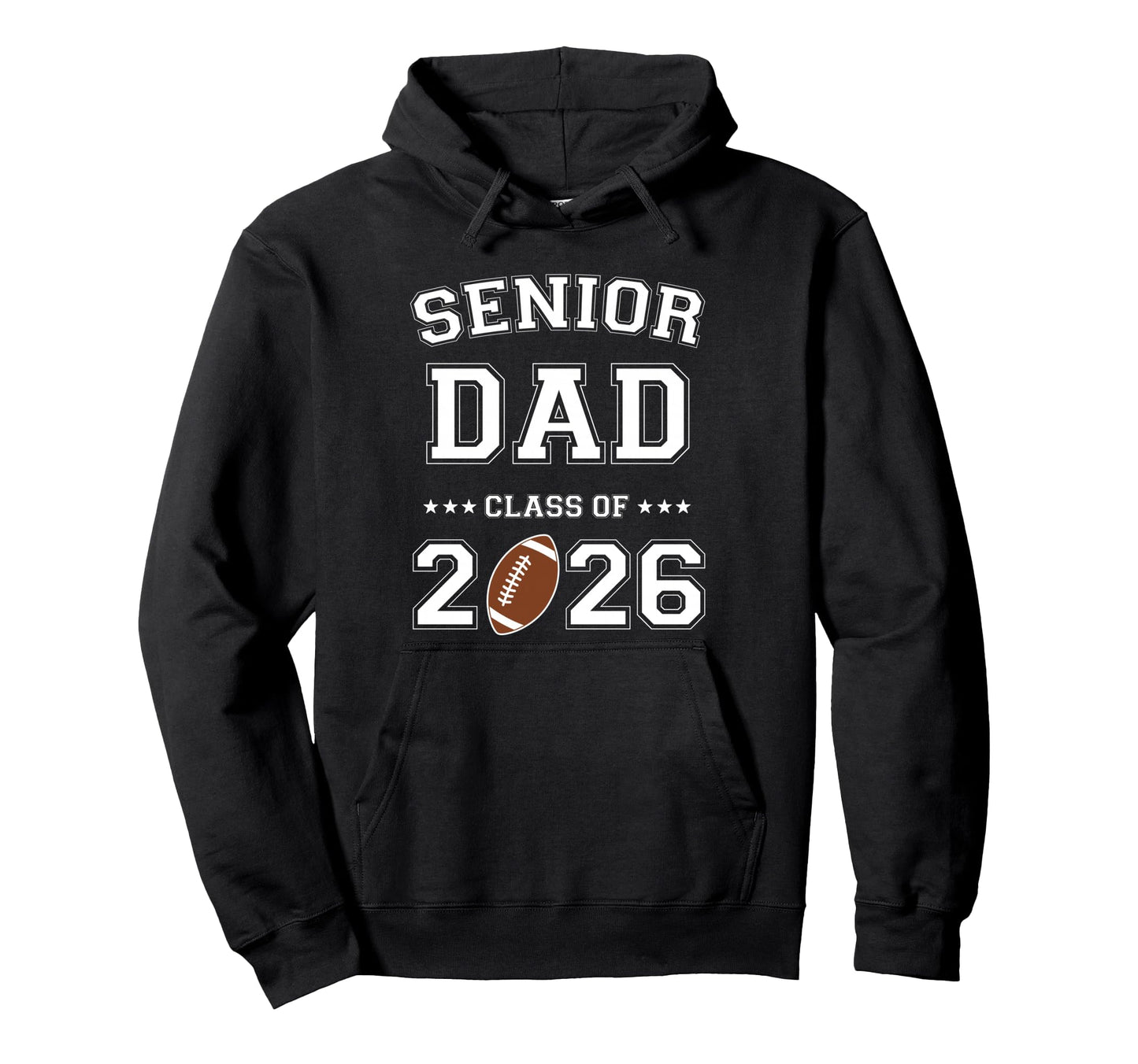 Proud Senior Dad 2026 Football Game Day Hoodie - Custom Art Print Unisex - T-Shirt, Sweatshirt, Hoodie