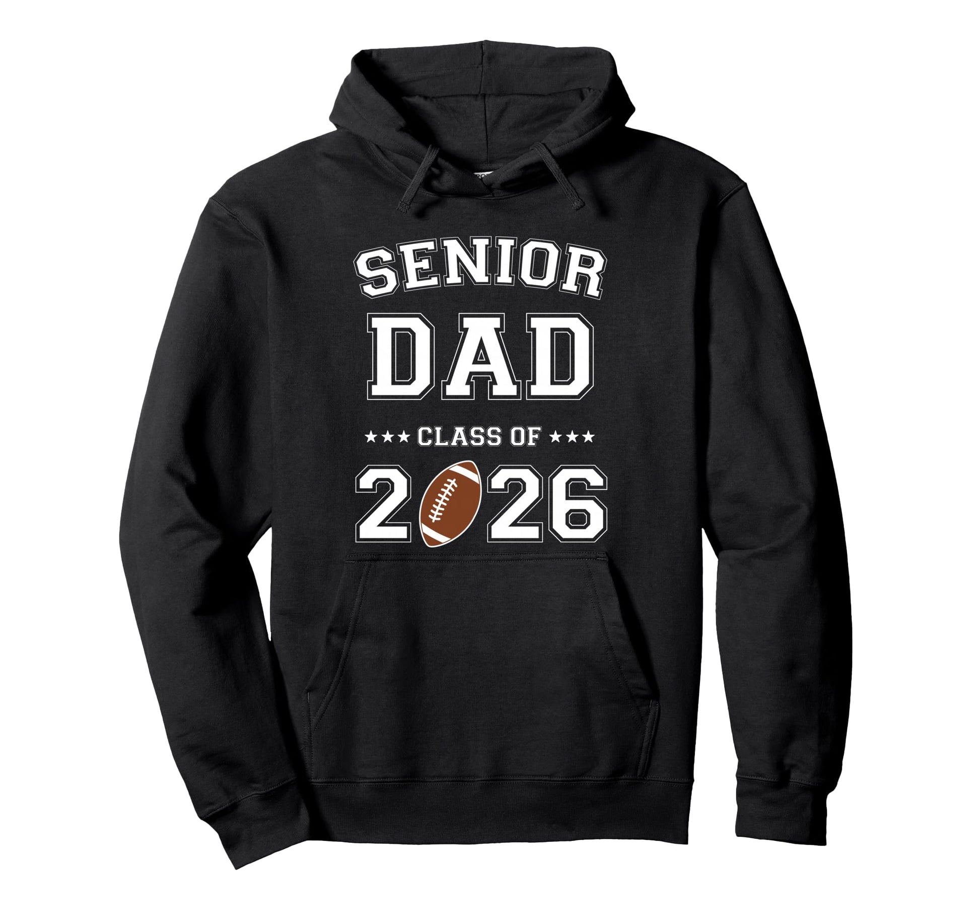 Proud Senior Dad 2026 Football Game Day Hoodie - Custom Art Print Unisex - T-Shirt, Sweatshirt, Hoodie