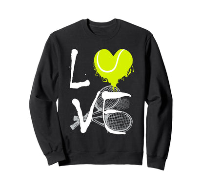 Tennis Love Tennis Mom Game Day Gift Sweatshirt - Graphic Print for Adults - T-Shirt, Sweatshirt, Hoodie