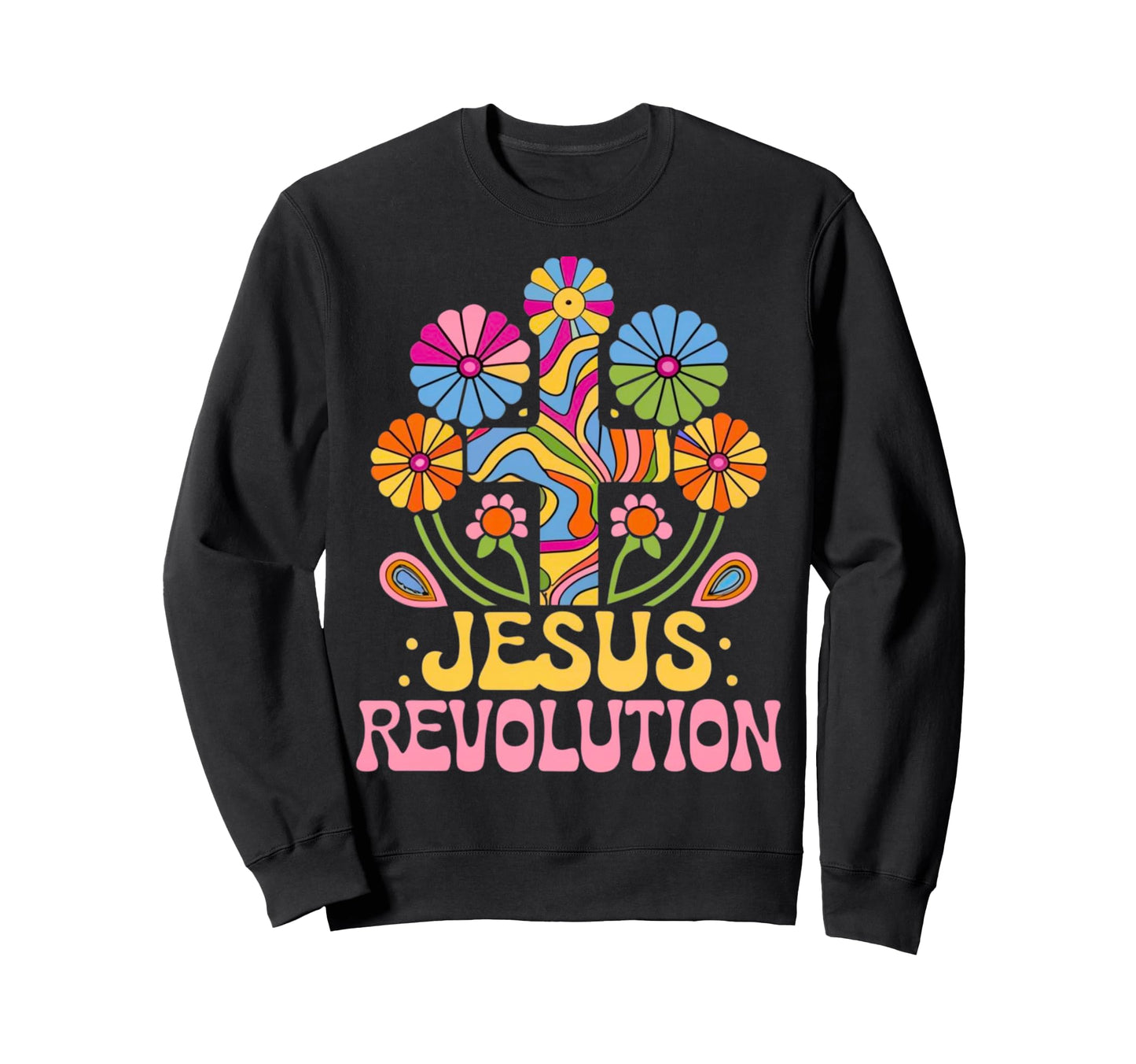 Jesus Revolution Christian Faith Sweatshirt - Graphic Print Men Women - T-Shirt, Sweatshirt, Hoodie