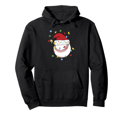 Baseball Santa Matching Family Hoodie - Streetwear Style for Adults - T-Shirt, Sweatshirt, Hoodie