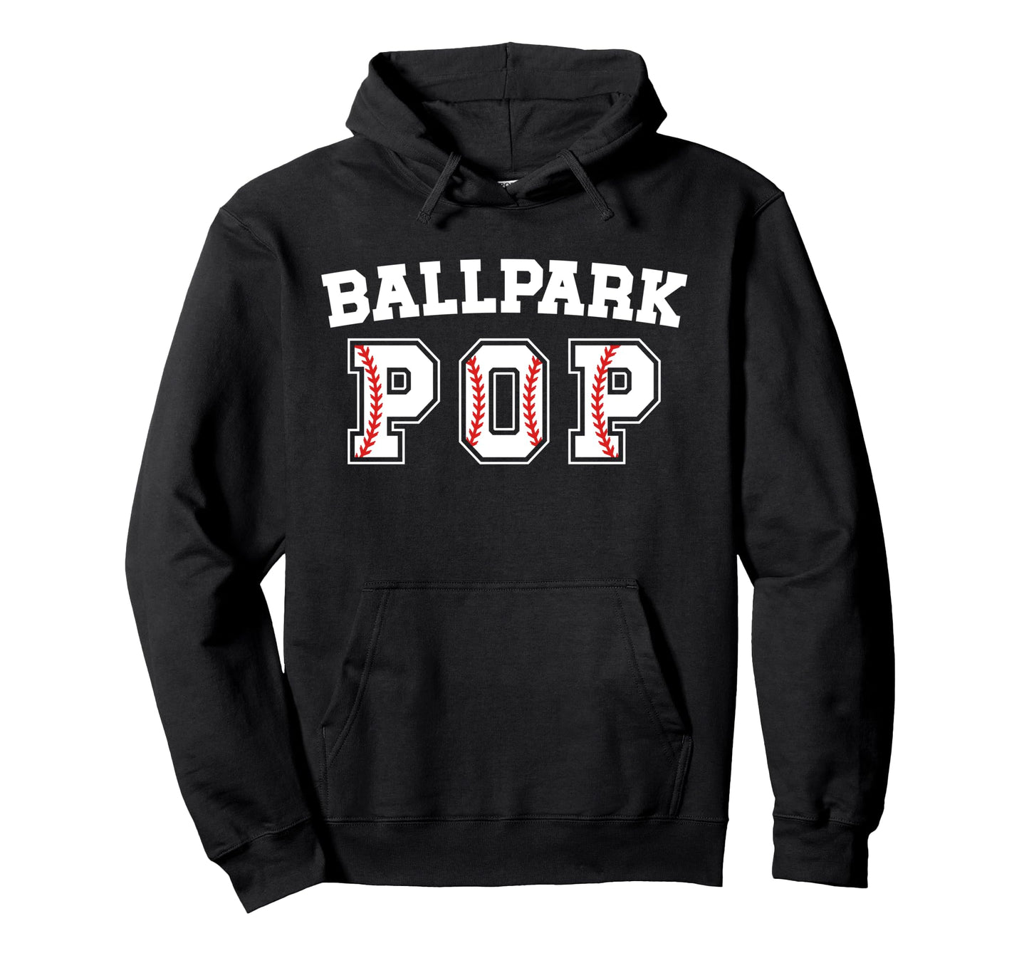 Ballpark Pop Baseball Pop Baseball Hoodie - Custom Art Print for Adults - T-Shirt, Sweatshirt, Hoodie