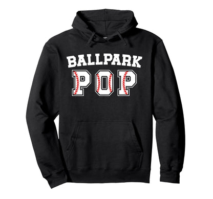 Ballpark Pop Baseball Pop Baseball Hoodie - Custom Art Print for Adults - T-Shirt, Sweatshirt, Hoodie
