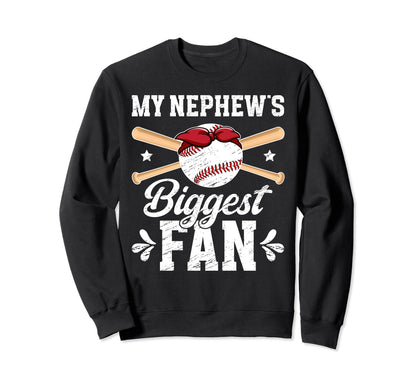 Biggest Fan Baseball Aunt Baseball Sweatshirt - Custom Art Print Men Women - T-Shirt, Sweatshirt, Hoodie
